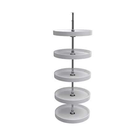 Rev-A-Shelf Polypropylene, White, 18 in W, 56 in H, 18 in D, 18 in L, White 6065-18-11-52
